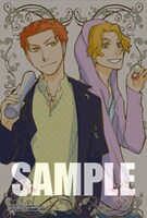 有隣堂で配布されるイラストカード（ライナス＆ルーディー）。