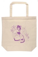 プレゼントされる「白衣のカノジョ」トートバッグ。イラストは日坂水柯描き下ろしだ。