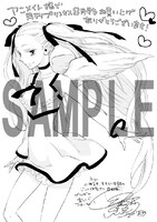 月刊プリンセス8月号に付くアニメイト限定のペーパー。