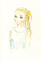 雁須磨子「うすくてあわい」カット。