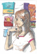 「岡崎京子未刊作品集 森」イメージカット。