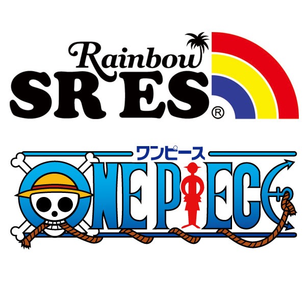 「ONE PIECE」と「SR'ES RAINBOW」のロゴ。(C)尾田栄一郎／集英社・フジテレビ・東映アニメーション