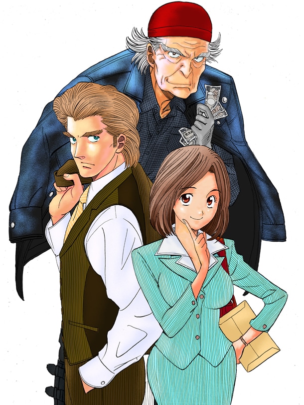 かわすみひろしの新連載「江戸バルザック」カット。