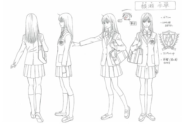 TVアニメ「ちはやふる」のキャラクター設定資料。(c)末次由紀／講談社・VAP・NTV