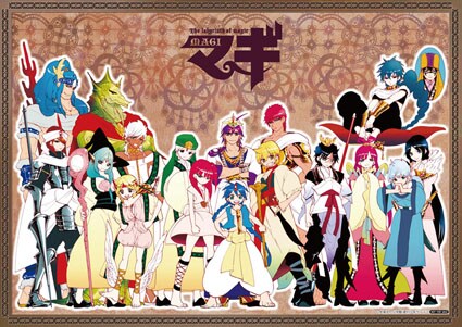 アニメイトでプレゼントされる「マギ特製ミニクリアポスター」。