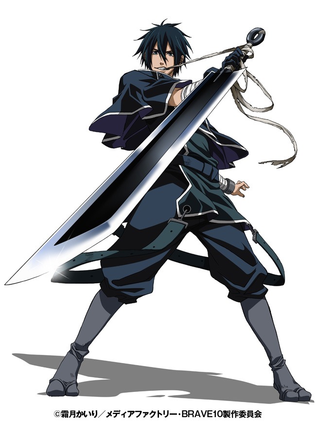 アニメ「BRAVE10」才蔵のビジュアル。 (C)霜月かいり／メディアファクトリー・BRAVE10製作委員会