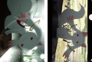 E賞「クリアファイル＆ステッカー」のクリアファイル。(C)Magica Quartet/Aniplex・Madoka Partners・MBS