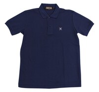 ルフィをイメージした「ONE PIECE FOOTBALL LINEポロシャツ」のネイビー。(C)尾田栄一郎／集英社・フジテレビ・東映アニメーション