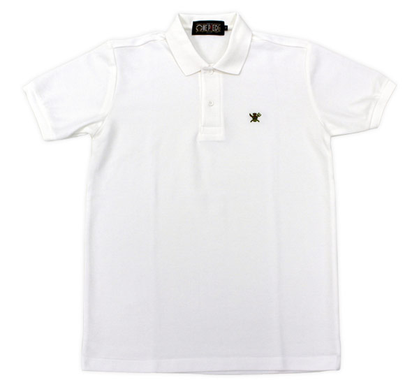 サンジをイメージした「ONE PIECE FOOTBALL LINEポロシャツ」のホワイト。(C)尾田栄一郎／集英社・フジテレビ・東映アニメーション