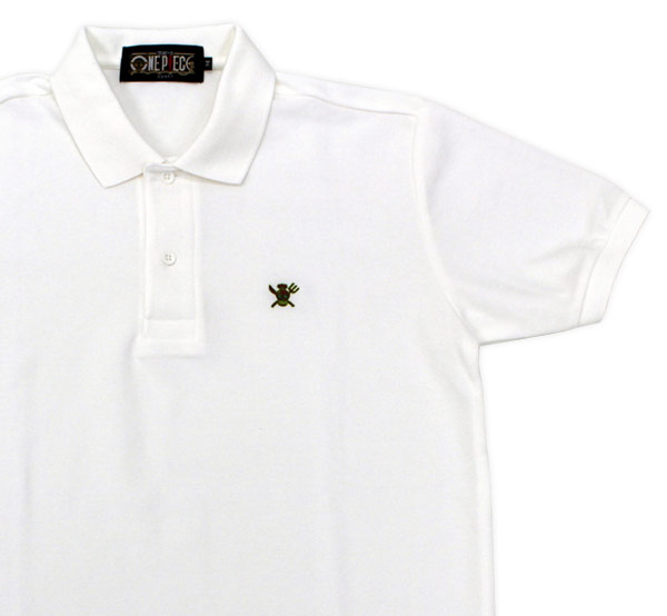 サンジをイメージした「ONE PIECE FOOTBALL LINEポロシャツ」のホワイト。(C)尾田栄一郎／集英社・フジテレビ・東映アニメーション