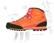 石塚真一直筆のデザイン画。