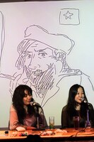 西原の描いた「チェ・ゲバラ」。