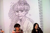 ヤマザキが描いた「黒柳徹子」は、とてもリアル。