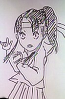 コンドウの描いた「スケバン刑事」。