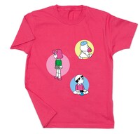 今後登場が予定されている「ブッチュくん全百科」Tシャツの1枚。