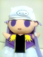 「あかりパンツ型アイスパックカバー」をナギ様に被せてみると……。 ※ぬいぐるみは売り物ではありません。