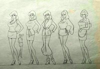 峰不二子の設定資料。<br>(c)モンキー・パンチ<br>(c)モンキー・パンチ／TMS・NTV