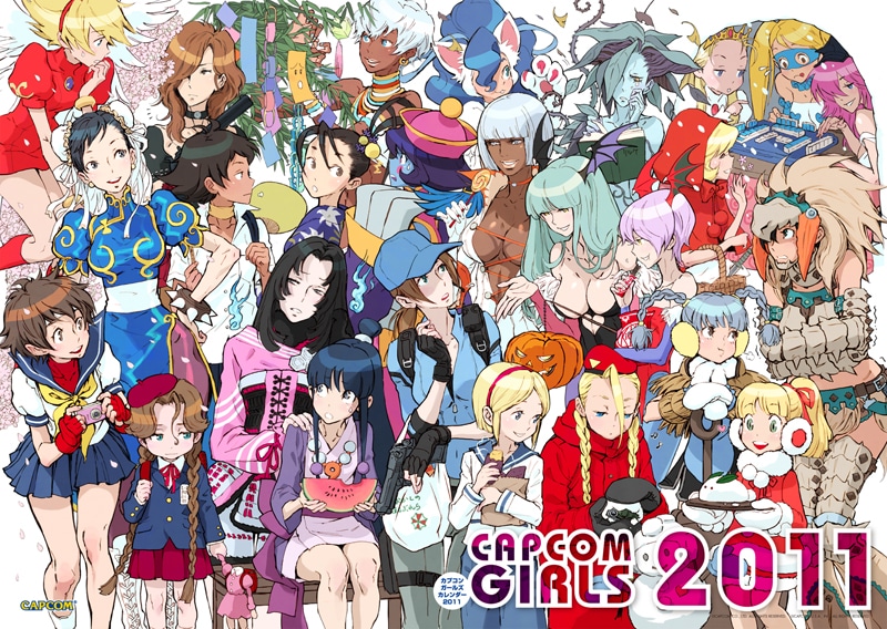 昨年発売された「カプコンガールズカレンダー2011」。 (C) CAPCOM CO., LTD. ALL RIGHTS RESERVED. (C) CAPCOM U.S.A., INC. ALL RIGHTS RESERVED.