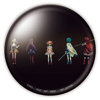 F賞「アート缶バッジセット」の1つ。(C)Magika Quartet／Aniplex・Madoka Partners・MBS