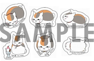 「ニャンコ先生クリアブックマーカー」は全6種類。(C)緑川ゆき・白泉社／「夏目友人帳」製作委員会