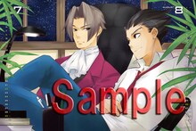 高河ゆんが描いた「逆転裁判」。※画像は製作途中のもの (C) CAPCOM CO., LTD. ALL RIGHTS RESERVED. (C) CAPCOM U.S.A., INC. ALL RIGHTS RESERVED.