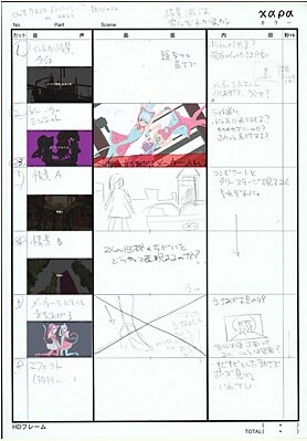 「pair*」PVの絵コンテ (C)KINGRECORDS