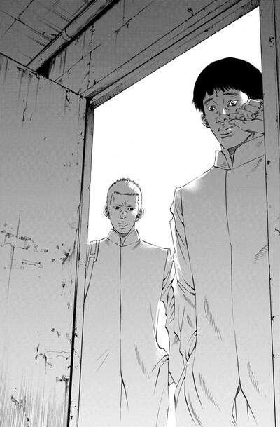 「スマグラー 殺し屋 背骨と内臓」の1シーン。(c)真鍋昌平／講談社<br>真鍋昌平『スマグラー』（アフタヌーンKC）