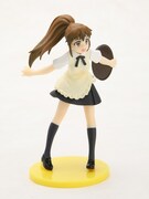 ビッグガンガン創刊号に付属する「WORKING!!」種島ぽぷらのフィギュア。