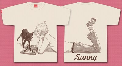 応募者全員サービスのTシャツ。画像は「ライトベージュ×ブラウン」のイメージ。