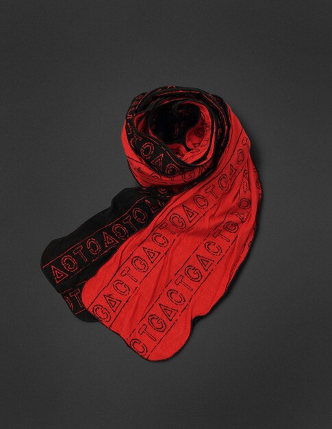 ジョジョの奇妙な冒険　ホワイトスネイク　ストール ホワイトスネイクをモチーフにしたストール「WHITE SNAKE Stole