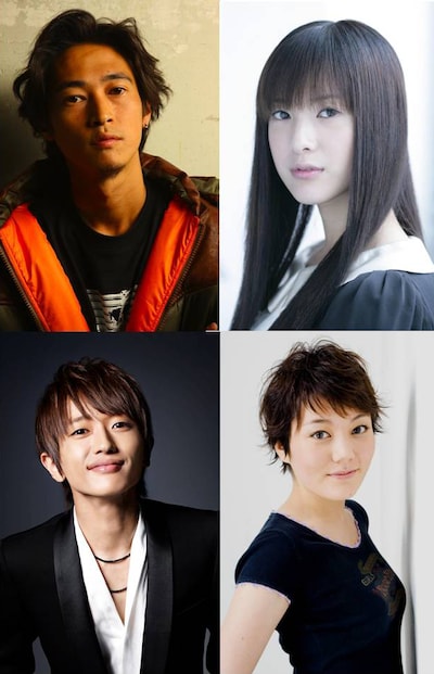 映画「ヒミズ」に出演する4名。写真は上段左から窪塚洋介、吉高由里子、下段左からAAAの西島隆弘、鈴木杏。(c)「ヒミズ」フィルムパートナーズ