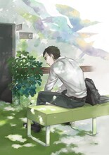 鎌谷悠希による、平野啓一郎の小説「空白を満たしなさい」のイラスト