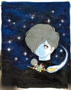 「ジュン」シリーズメインイメージ。「ジュン 3 魔法世界のジュン【リリカ版】」の表紙に使用されるイラストだ。