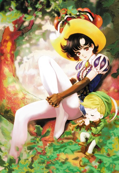 「osamu moet moso」にて描かれた美樹本晴彦の「リボンの騎士」。新作は「ミクロイドS」になる。(C)TezukaProductions designed by mikimoto haruhiko