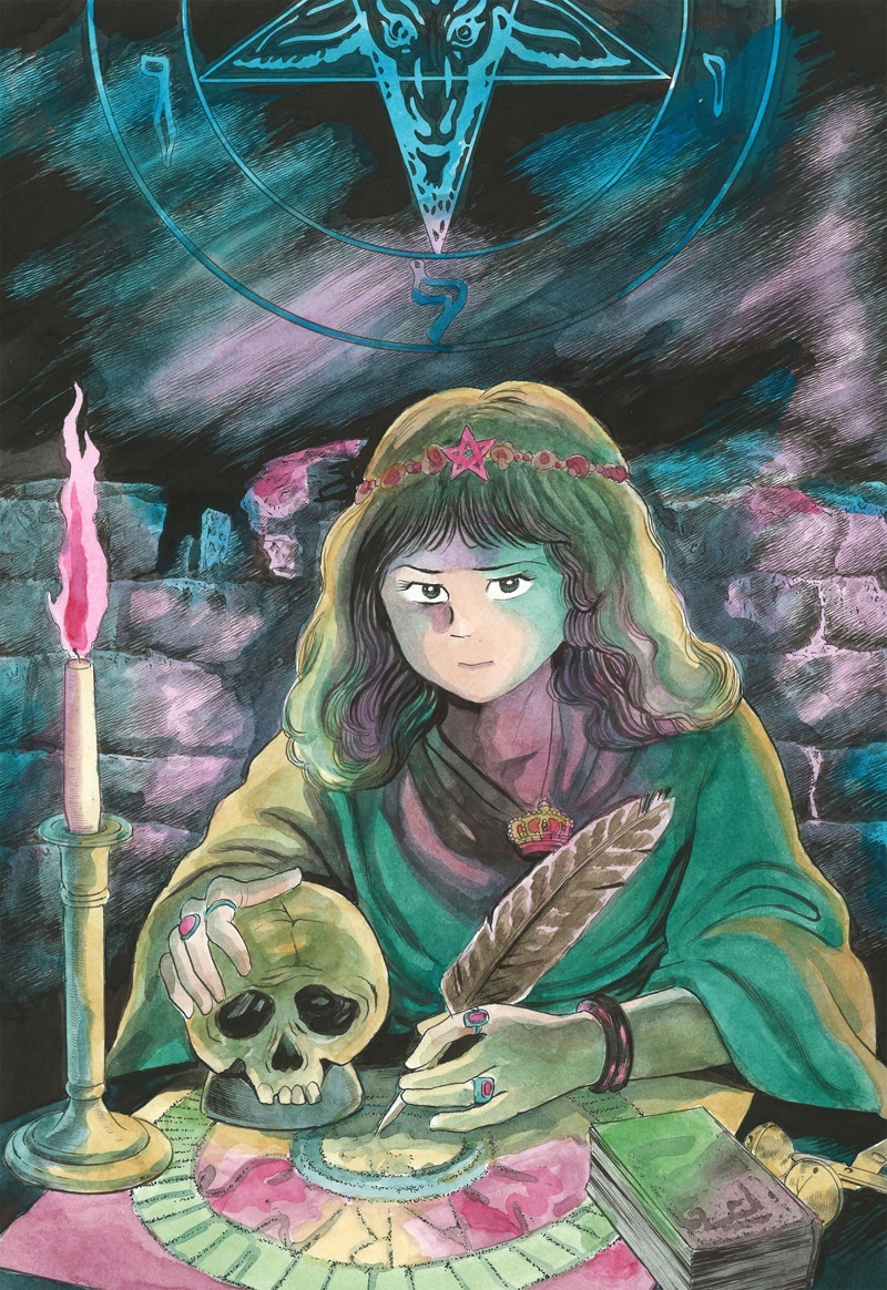 古賀新一によるイラスト。