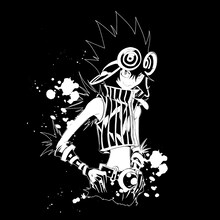 「バクマン。限定版クロウ Tシャツ」のイラスト。(C)大場つぐみ・小畑健・集英社／NHK・NEP・ShoPro