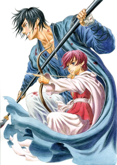 三浦建太郎が描いた「暁のヨナ」のイラスト。