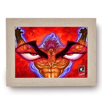 「グラップラー刃牙 連載20周年記念グッズ」のポスター(c)板垣恵介（週刊少年チャンピオン）1991