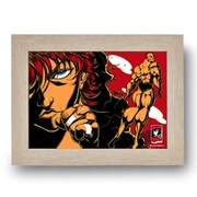 「グラップラー刃牙 連載20周年記念グッズ」のポスター(c)板垣恵介（週刊少年チャンピオン）1991