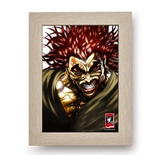 「グラップラー刃牙 連載20周年記念グッズ」のポスター(c)板垣恵介（週刊少年チャンピオン）1991