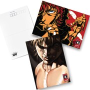 「グラップラー刃牙 連載20周年記念グッズ」のポストカード(c)板垣恵介（週刊少年チャンピオン）1991