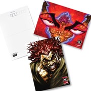 「グラップラー刃牙 連載20周年記念グッズ」のポストカード(c)板垣恵介（週刊少年チャンピオン）1991