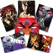 「グラップラー刃牙 連載20周年記念グッズ」のポストカード6種類(c)板垣恵介（週刊少年チャンピオン）1991