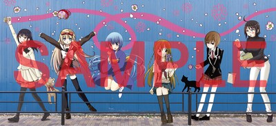 しおりは6枚つなげると1枚のイラストに。