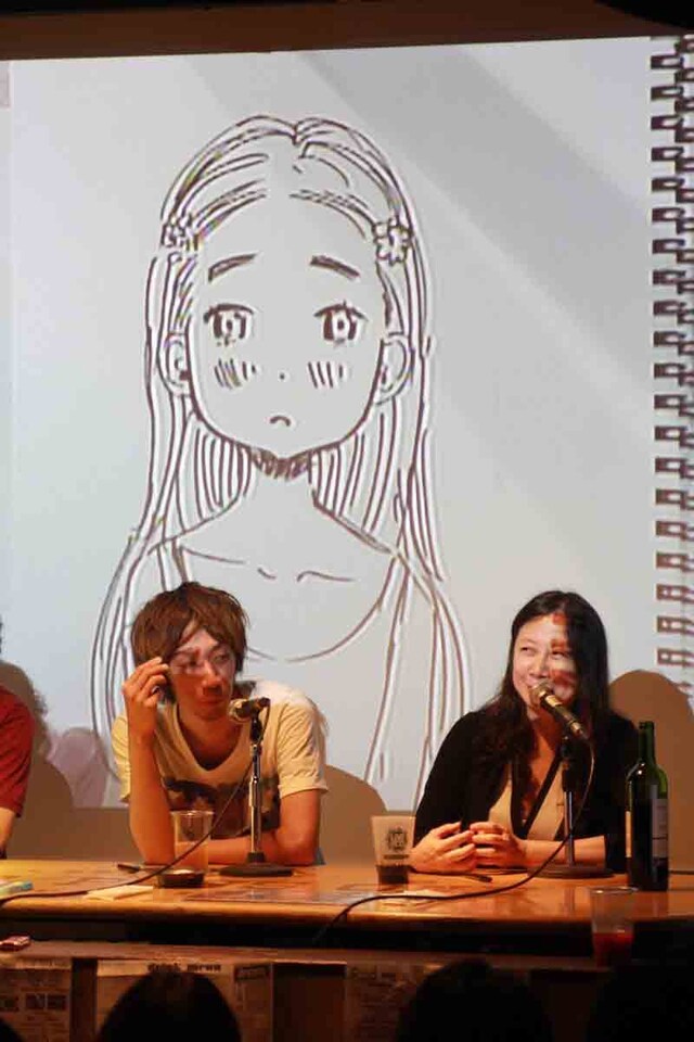 浅野が描いた「ハチクロ」のはぐちゃん。お見事。