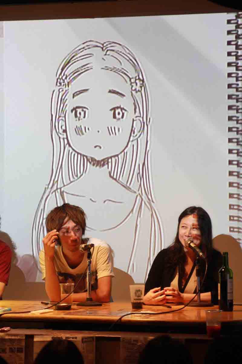 浅野が描いた「ハチクロ」のはぐちゃん。お見事。