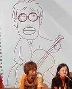 西原の描いたアジカンのゴッチ。知らない割には似ている。