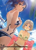 しらびによる「日焼け跡」がテーマのイラスト。