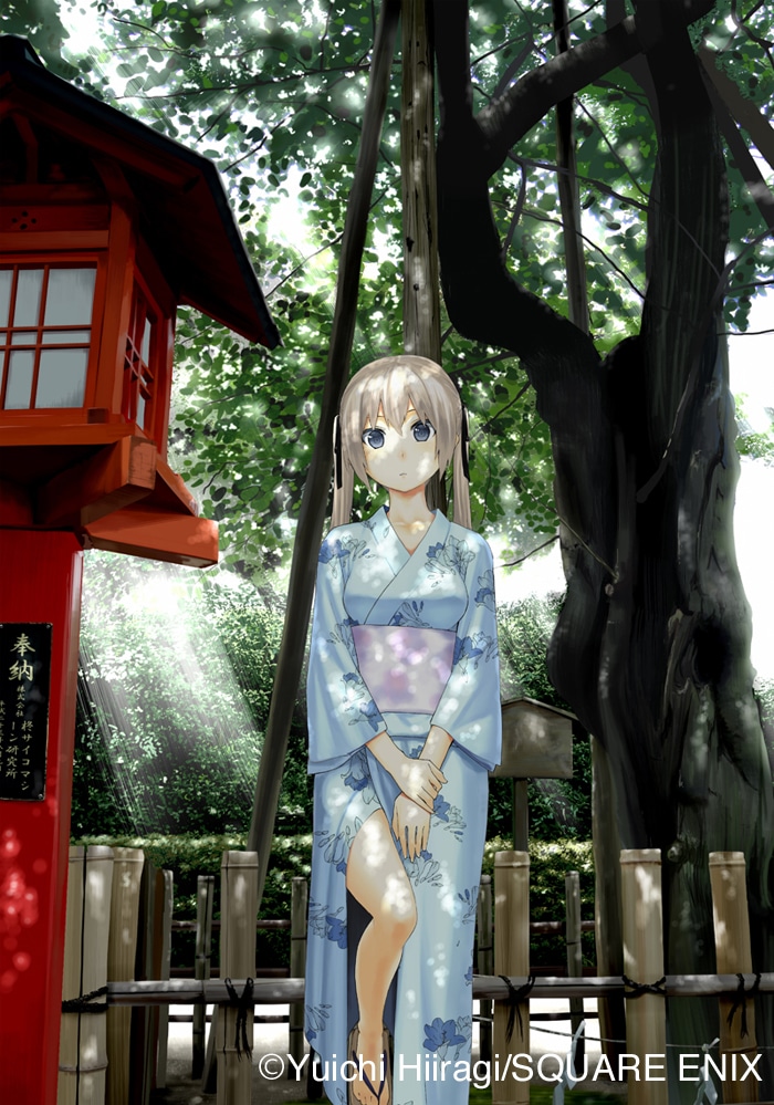 柊裕一の読み切り「ゾンビッチはビッチに含まれますか？」扉イラスト。 (C)Yuichi Hiiragi/SQUARE ENIX