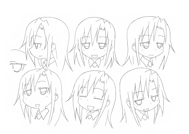 あぎりの表情集。(C)カヅホ・芳 文社／キルミーベイベー製作委員会